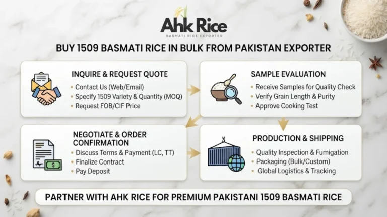 Buy 1509 Basmati Rice Bulk from Pakistan Exporter