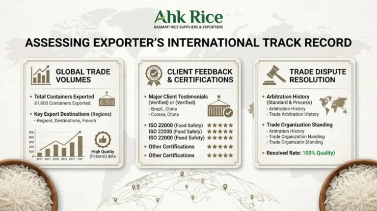 How Can Buyers Assess a Rice Exporter's International Track Record?