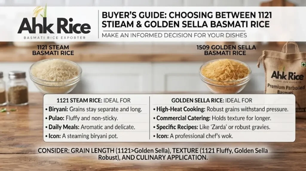 1121 Steam vs Golden Sella: Which Grade Performs Better