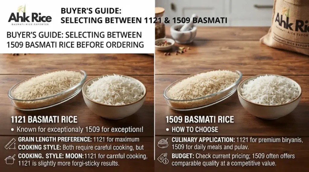 1121 vs 1509 Basmati Rice: Which Is Better for Export Buyers