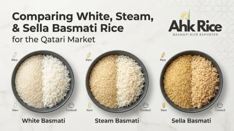 Comparing White, Steam, and Sella Basmati Rice for the Qatari Market