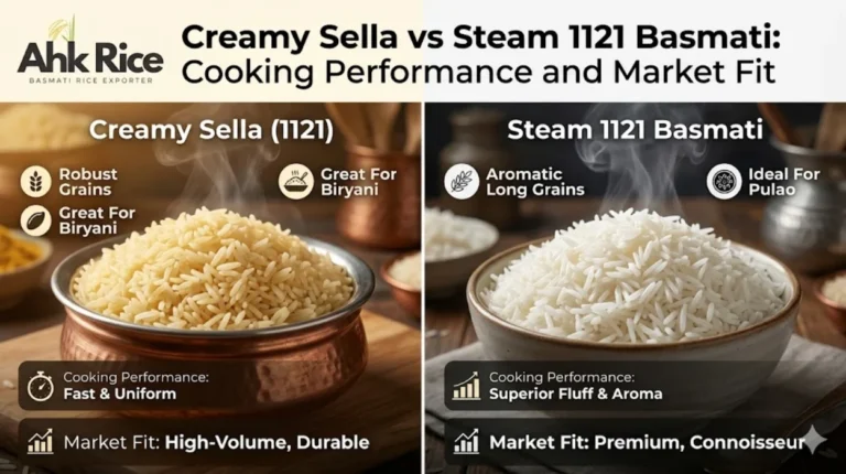 Creamy Sella vs Steam 1121 Basmati Cooking Performance and Market Fit