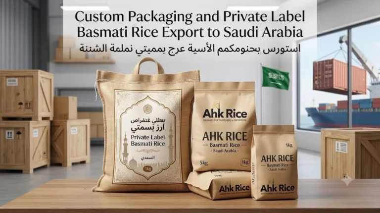 Custom Packaging and Private Label Basmati Rice Export to Saudi Arabia