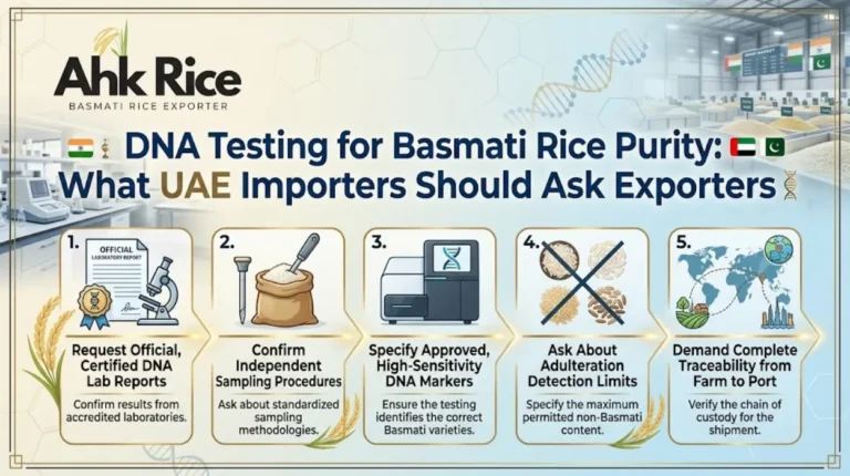 DNA Testing for Basmati Rice Purity What UAE Importers Should Ask Exporters