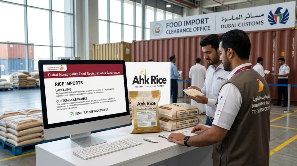 Dubai Municipality Food Registration, Labelling and Customs Clearance for Rice Imports