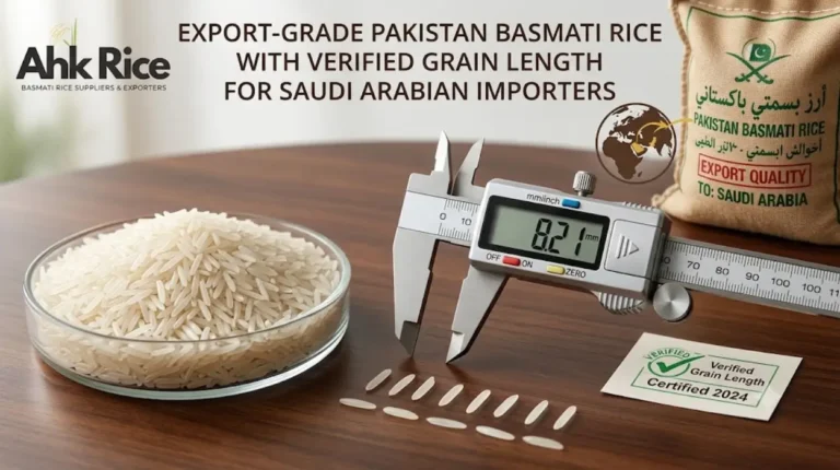 Export-Grade Pakistan Basmati Rice with Verified Grain Length for Saudi Arabian Importers