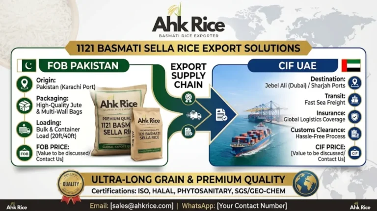 Factors Influencing 1121 Basmati Sella Rice FOB Pakistan and CIF UAE