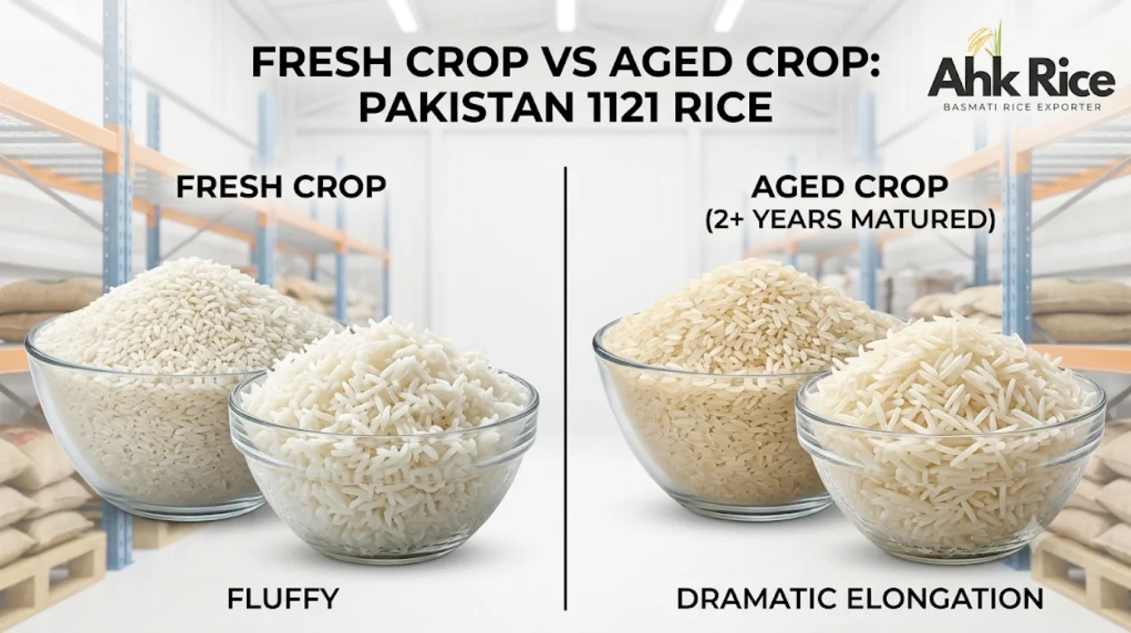 Fresh Crop vs Aged Crop Pakistan 1121 Rice for UAE Wholesale Buyers