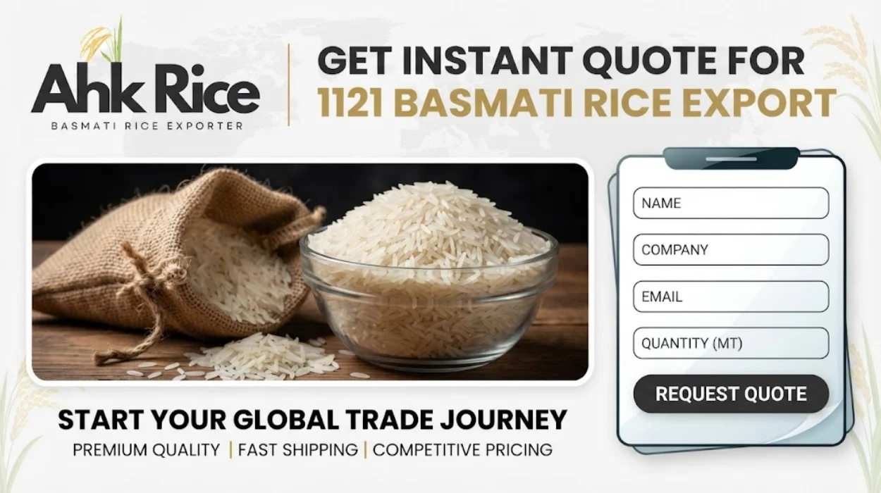 Get Instant Quote for 1121 Basmati Rice Export
