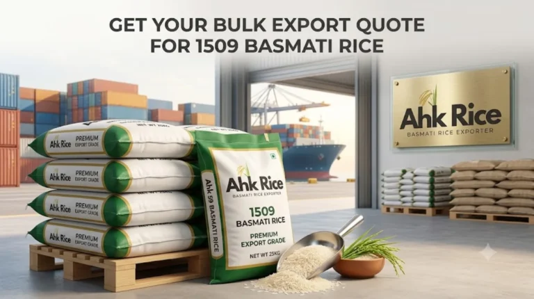 Get a Bulk Export Quote for 1509 Basmati Rice