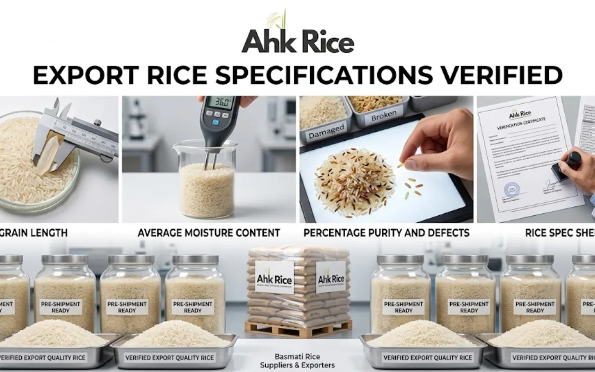 How Are Export Rice Specifications Verified Before Shipment?