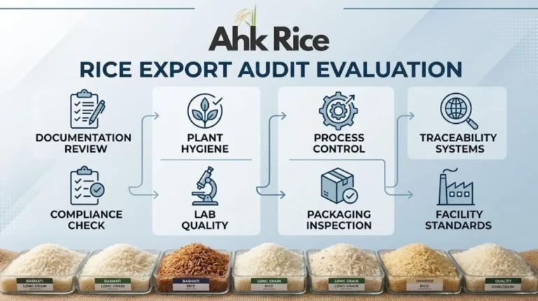How Are Rice Processing Facilities Evaluated During Export Audits?