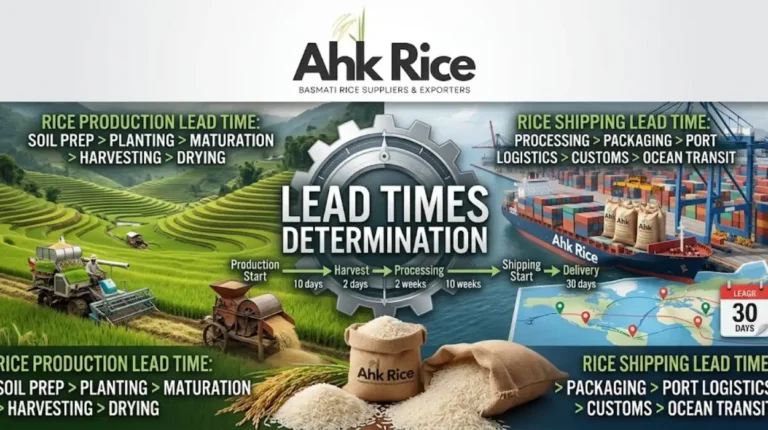 How Are Rice Production and Shipping Lead Times Determined?
