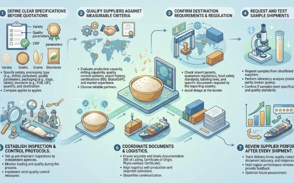 How Can Buyers Improve Supply Efficiency in International Rice Procurement?