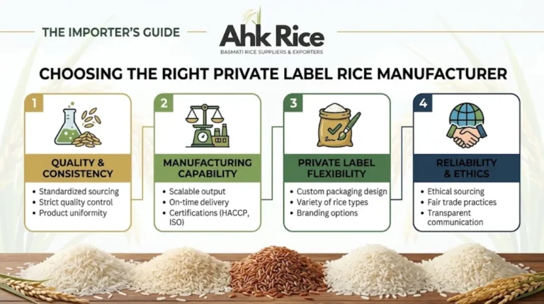 How Do Importers Choose the Right Private Label Rice Manufacturer?