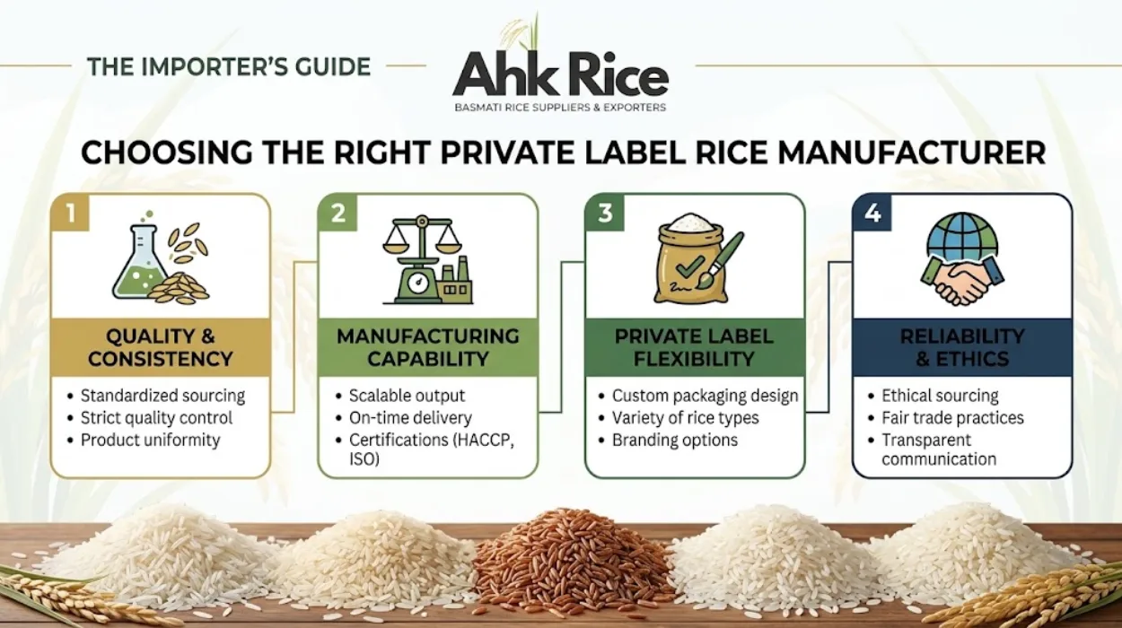How Do Importers Choose the Right Private Label Rice Manufacturer?