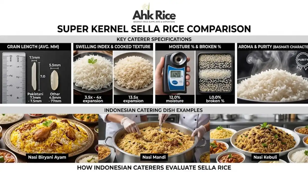 How Do Indonesian Caterers Compare Pakistan Super Kernel Sella Rice Specifications?