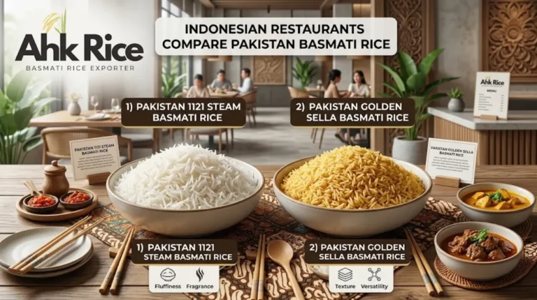 How Do Indonesian Restaurants Compare Pakistan 1121 Steam and Golden Sella Rice?