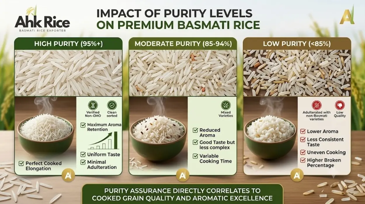 How Do Purity Levels Influence Basmati Rice Market Positioning