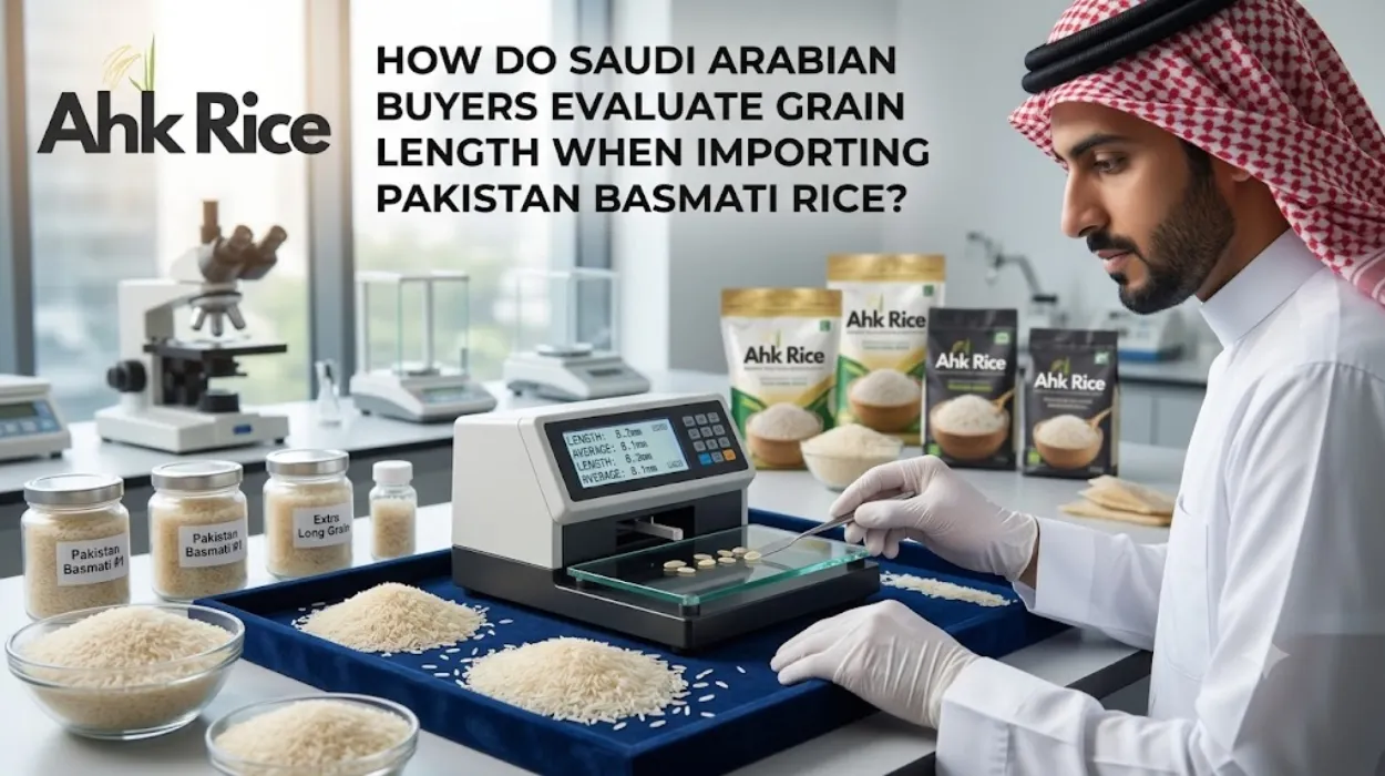 How Do Saudi Arabian Buyers Evaluate Grain Length When Importing Pakistan Basmati Rice