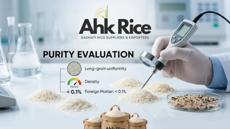 How Do Saudi Arabian Importers Evaluate Purity When Selecting Pakistan Rice Suppliers?