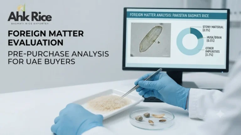 How Do UAE Buyers Evaluate Foreign Matter Before Purchasing Pakistan Basmati Rice