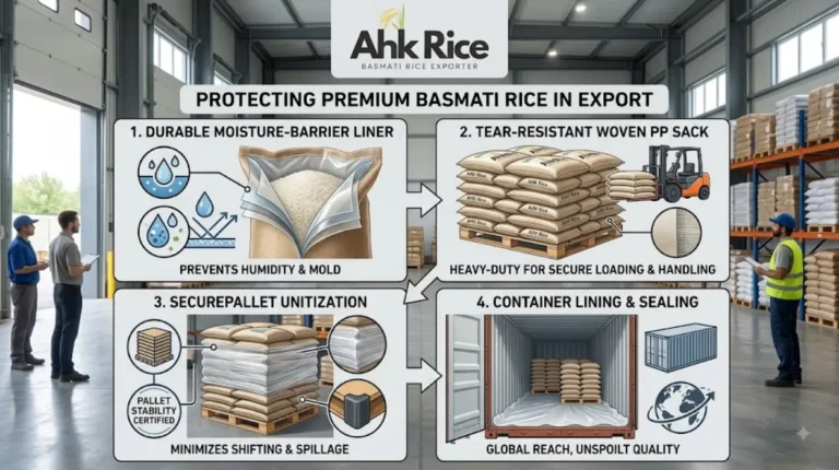 How Does Export Packaging Protect Basmati Rice During Transport