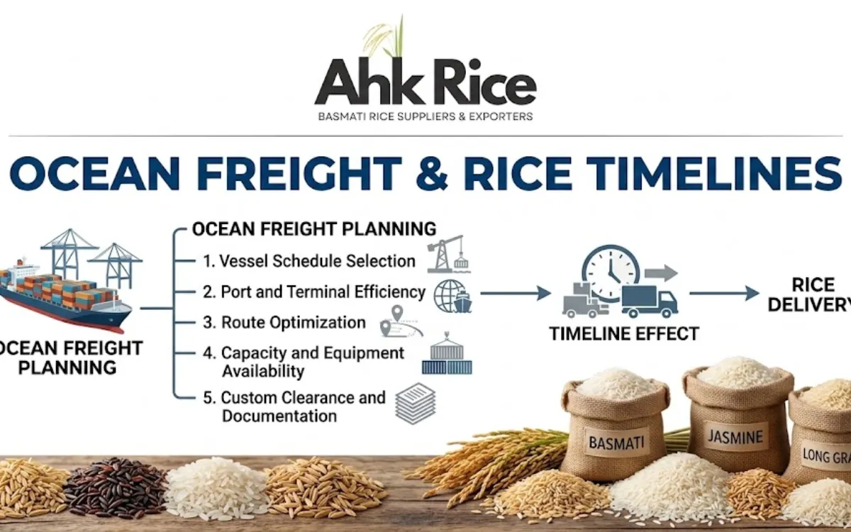 How Does Ocean Freight Planning Affect Rice Delivery Timelines?