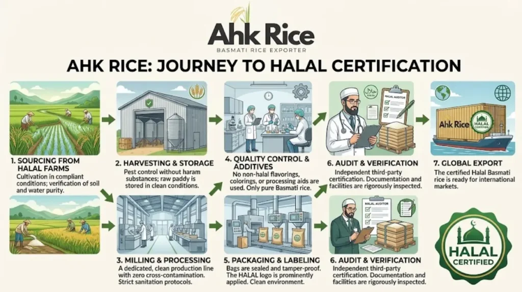How Halal and Kosher Certification Works for Pakistani Basmati Rice Exports