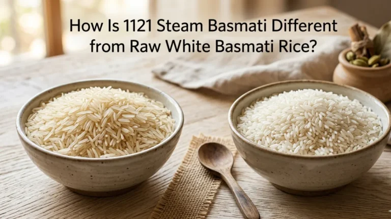 How Is 1121 Steam Basmati Different from Raw White Basmati Rice