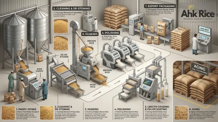 How Is Basmati Rice Processed from Paddy to Export-Ready Grain