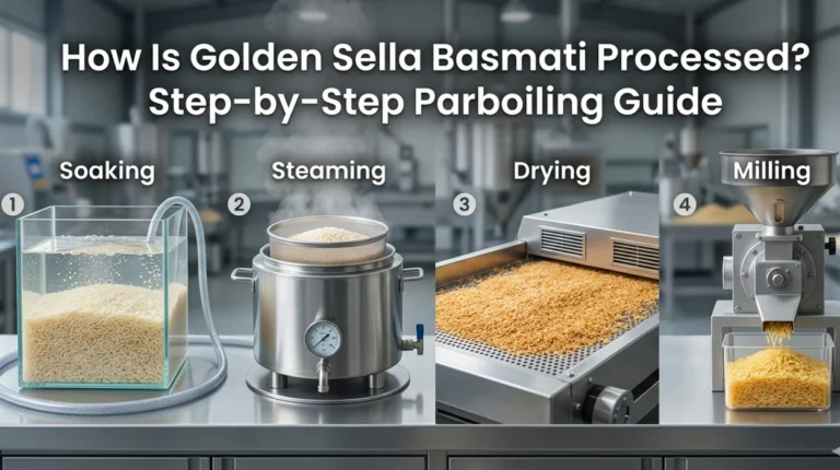 How Is Golden Sella Basmati Processed? Step-by-Step Parboiling Guide