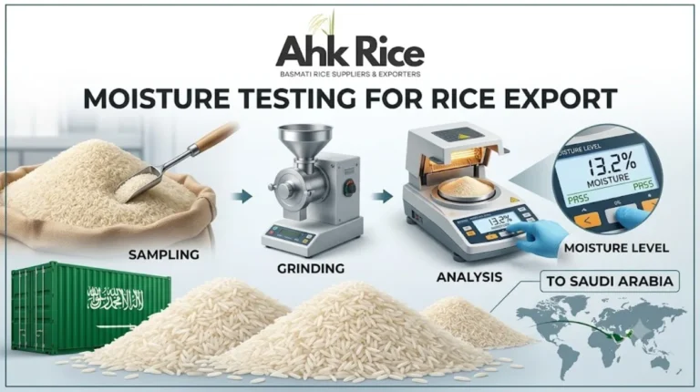 How Is Moisture Content Tested in Pakistan Basmati Rice Before Export to Saudi Arabia?
