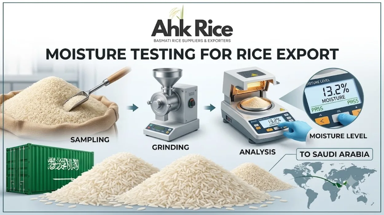 How Is Moisture Content Tested in Pakistan Basmati Rice Before Export to Saudi Arabia?