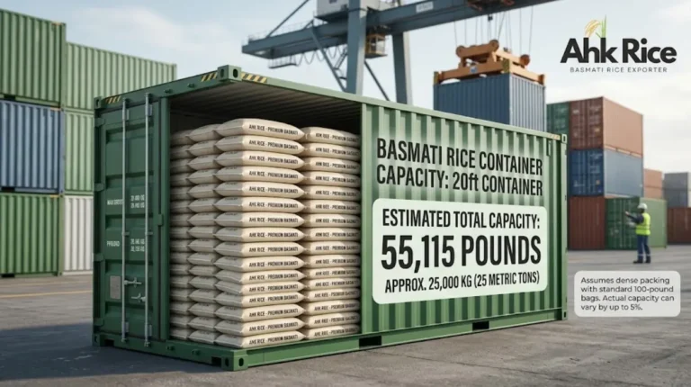 How Many Pounds of Basmati Rice Fit in a 20ft Container