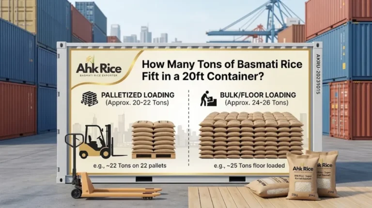 How Many Tons of Basmati Rice Fit in a 20ft Container