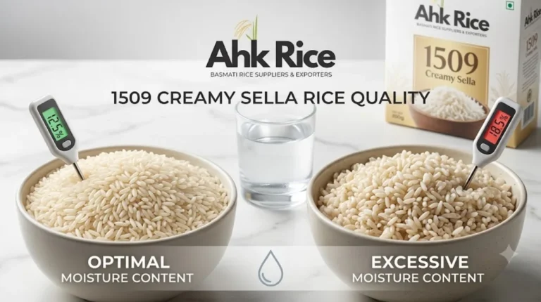 How Moisture Content Impacts 1509 Creamy Sella Rice Quality