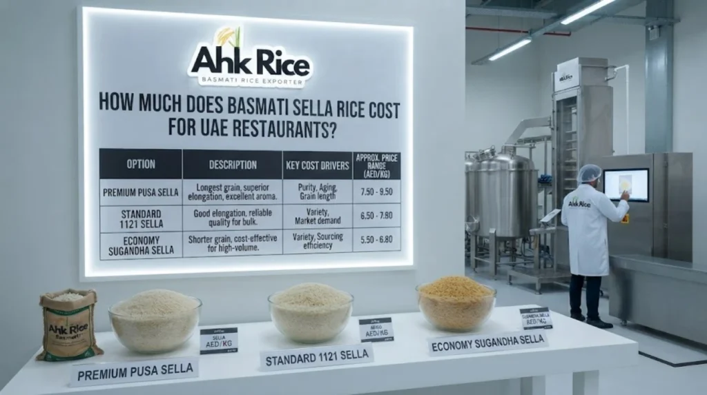 Order Basmati Sella Rice Processed to Match UAE Restaurant Cooking Needs