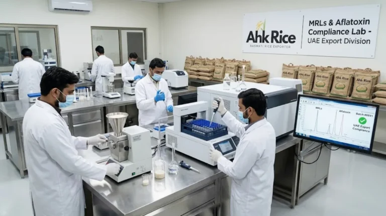 How Pakistani Basmati Exporters Test for MRLs and Aflatoxin Before UAE Shipment