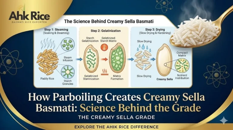 How Parboiling Creates Creamy Sella Basmati Science Behind the Grade