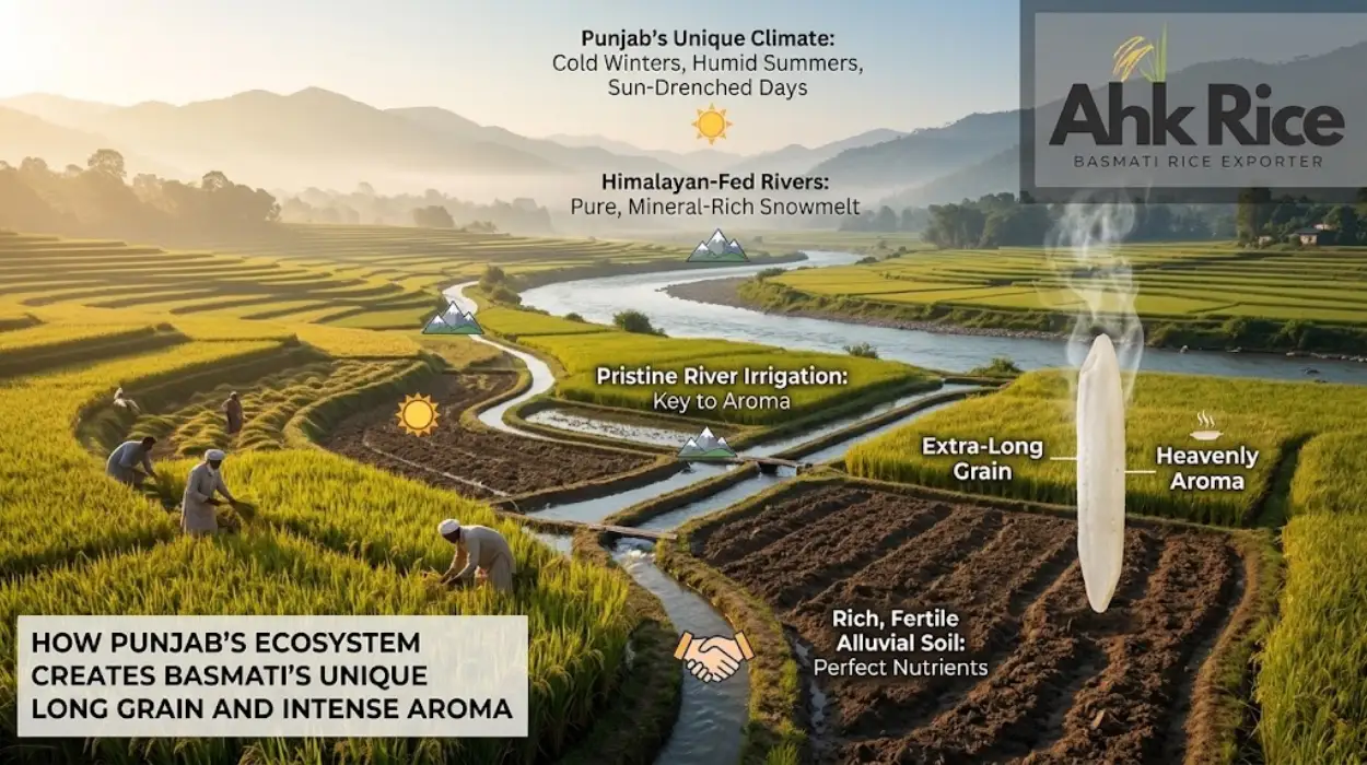 How Punjab Climate, Soil and River Water Create Basmati Long Grain and Aroma