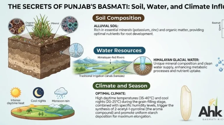 How Punjab Soil, Water and Climate Shape Basmati Grain Length and Aroma