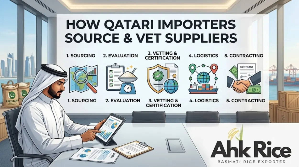 How Qatari Importers Source and Vet Pakistani Basmati Rice Suppliers