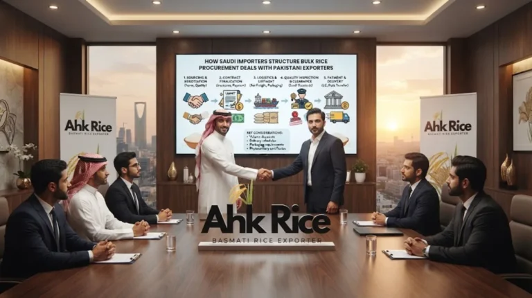 How Saudi Importers Structure Bulk Rice Procurement Deals with Pakistani Exporters