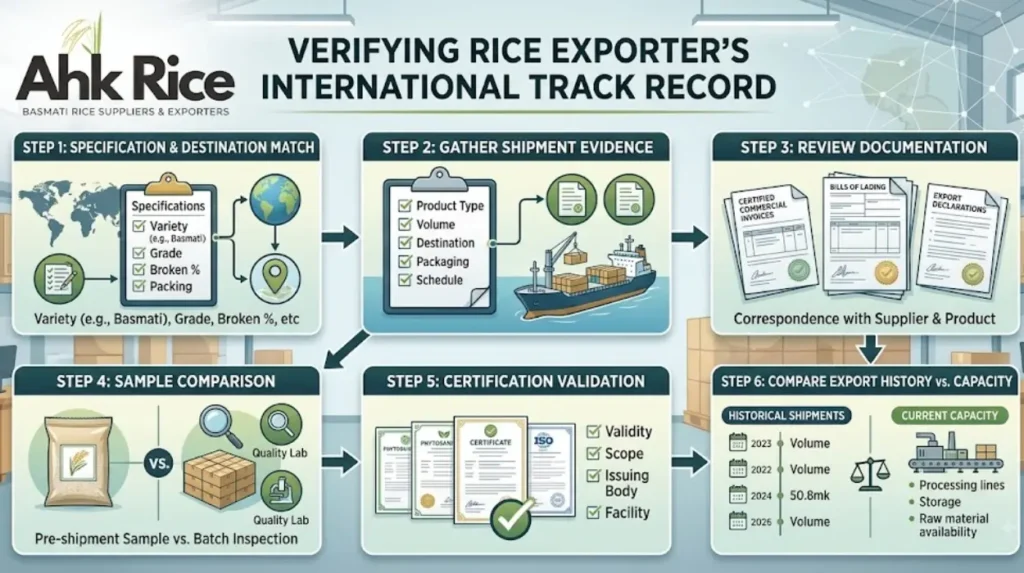 How Should Buyers Verify a Rice Exporter’s International Track Record?