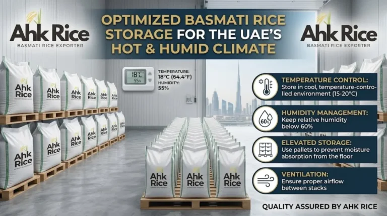 How Should Imported Basmati Rice Be Stored in the UAE