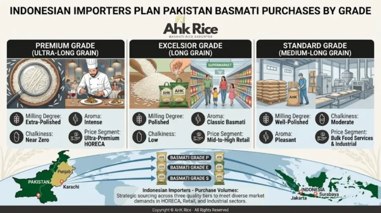 How Should Indonesian Importers Plan Pakistan Basmati Purchases by Grade