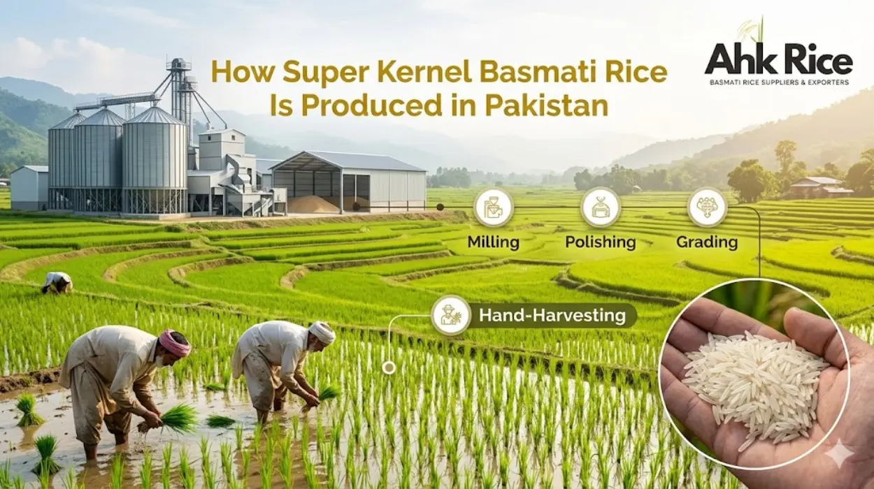 How Super Kernel Basmati Rice Is Produced in Pakistan