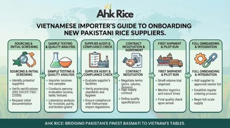 How Vietnamese Food Importers Test, Approve, and Onboard New Pakistani Rice Suppliers