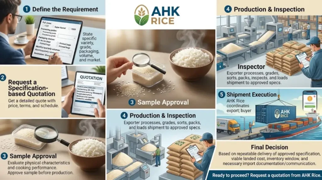 How can Minnesota buyers get started with AHK Rice?
